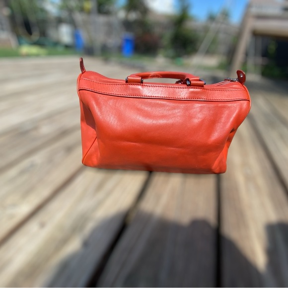 Longchamp Orange Boston Bag - Picture 6 of 11